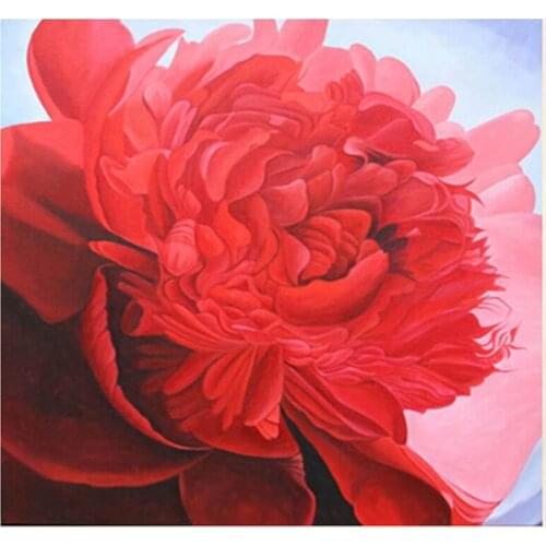 New 5D DIY Full Round Diamond Painting Mosaic Cross Stitch Peony flower 3D Diamond Embroidery Floral Diamond Wall Christmans