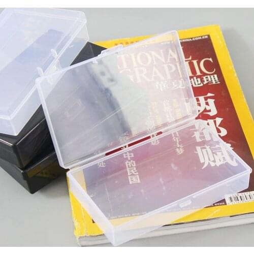 Transparent Plastic Storage Boxes Clear Square Multipurpose Display Case Plastic Jewelry Storage Box Desktop Organizer