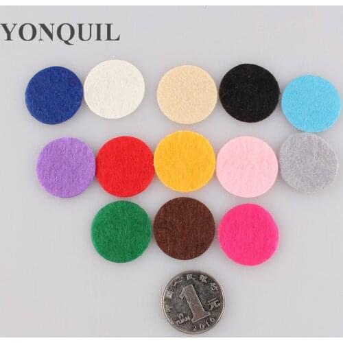 Multiple Color for Select 2.5cm Fabric Round Felt Accessory Patch Good Circle Felt Pads for DIY Flower Accessories 1000PCS/LOT