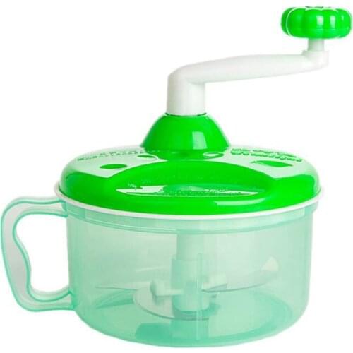 Manual Portable Blender Spiral Vegetable Slicer Meat Grinder Food Processor Multifunctional Kitchen Round Chopper Mixer HOT