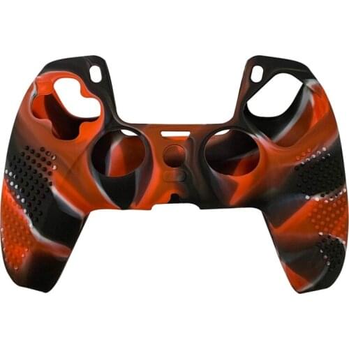 Silicone Protective Cover Is for PS5 Camouflage Silicone Anti-Sweat and Dust-Proof with Non-Slip Particles