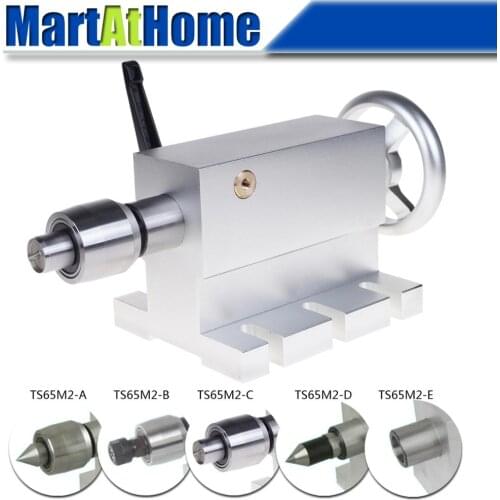 TS65M2-A/B/C CNC Rotary Axis Indexer Tailstock with MT2 Thimble Center Height 65MM for CNC Rotary Table, Mill, Lathe
