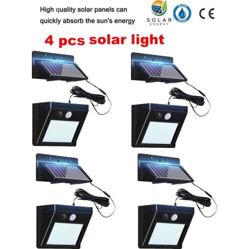 30 LED Outdoor Wall LED Solar Night Light PIR Motion Sensor Lamp Auto On/ OFF Waterproof Porch Street Fence Garden Lightingoptio