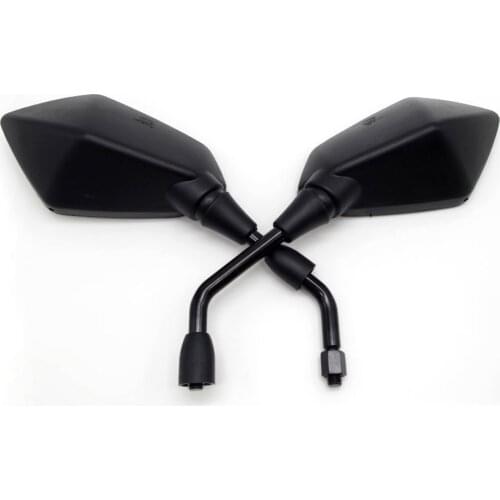 Universal 10mm Motorcycle Rearview Mirrors Black Scooter Moto Side Mirrors FOR trk 502 yamaha fz16 fz6n FZ6F tdm 850 bmw k1200