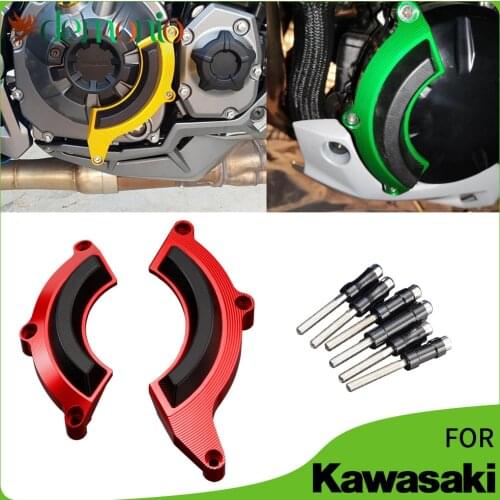 Motorcycle CNC Engine Protective Cover Fairing Guard Sliders Crash Pad For Kawasaki Z900 Z 900 2017 2018 2019 2020 2021