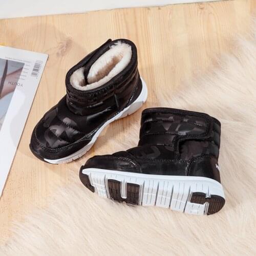 2021 Winter Keep Warm Kids Snow Boots Plush Baby Boots High Quality Boys Toddler Shoes Designer Girls Ankle Boots Casual Shoes