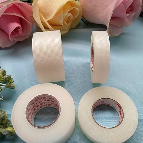 1pcs 1.2cm 2.4cm*9.1mter 3M medical breathable tape 1527c-0 mesh easy tear tape 1527c-1 tape PE plastic hand tear tape