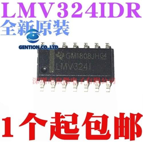 10PCS Four operational amplifier LMV324 LMV324I LMV324IDR SOP-14 in stock 100% new and original