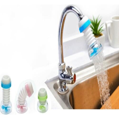 100pcs/lot New 360 Adjustable Flexible Kitchen Faucet Tap Extender Faucet Save Water Splash-Proof Water Outlet Shower Head Water