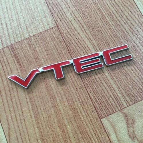 10X High Quality Metal VTEC Logo Emblem Car Body Badge Sticker Decal