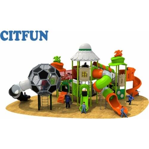 2018 Factory Price Football style outdoor playground Equipment, Good quality play slider for school/park/community OP18H-014A