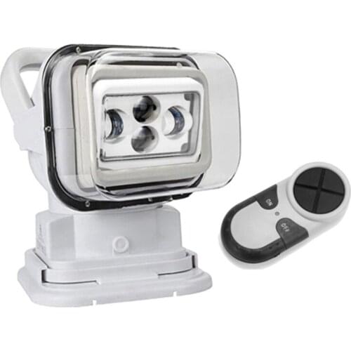 360 Degree Remote Control 7inch LED Searchlight 60W Rotate Spotlight Light For Truck Off-Road SUV Boat Marine Driving Light