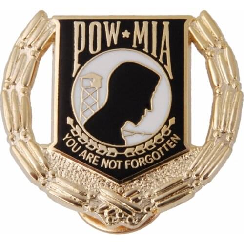 US USA ARMY POW MIA PRISONER OF WAR MILITARY HAT LAPEL PIN