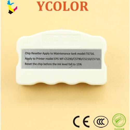 Fast shipping! T6716 maintenance Tank Chip Resetter for EPSON WorkForce WF-C5210 WF-C5790 WF-C5710 WF-M5299 WF-M5799 ET-8700