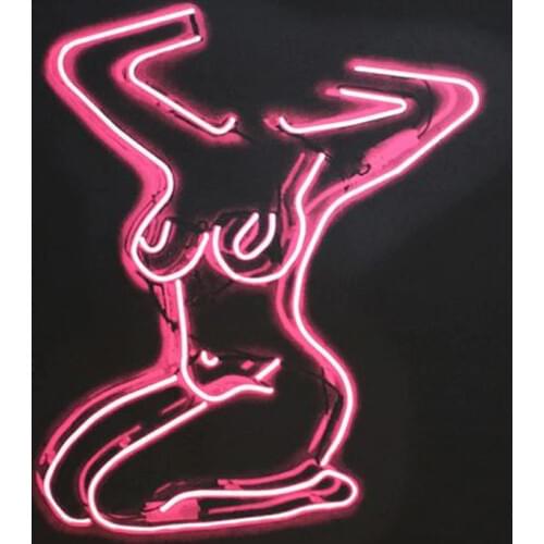 Decorative Light Sex Girl Sit Neon Light Restaurant Accessories Room Bar light Enseigne Lumineuse Decorate Handmade Glass Tubes