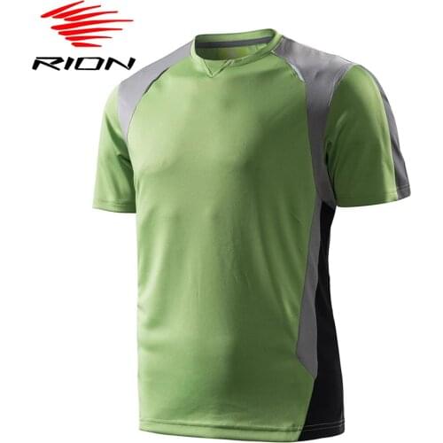 RION Mens Cycling Jersey Motocross Racing Downhill DH Jersey Summer Short Sleeve MTB Bicycle Shirts Maillot Ropa Ciclismo