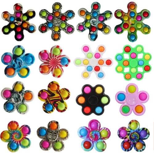 Rodent Pioneer Bubble Music Rotating Fingertip Finger Gyro Vent Press Unzip Silicone Childrens Toy