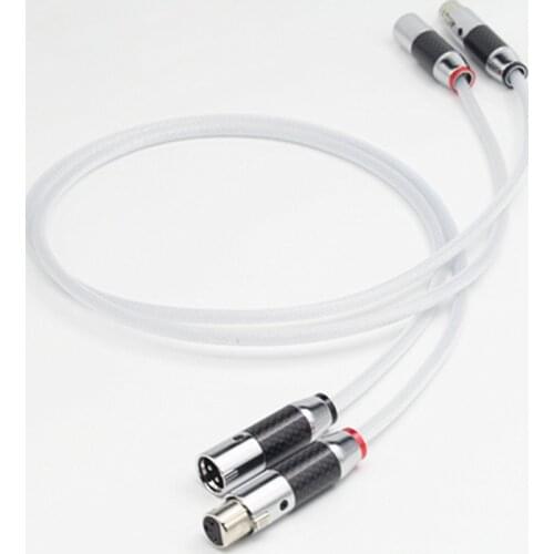 HI-End Silver Plated XLR Audio Balanced Cable HIFI XLR Male Female Audio Cable