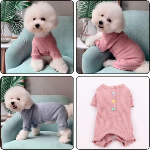 Cotton Dog Pajamas Autumn Winter Dog Clothes Pants Puppy Clothing Overalls Chihuahua Yorkie Clothes Pomeranian Schnauzer Costume