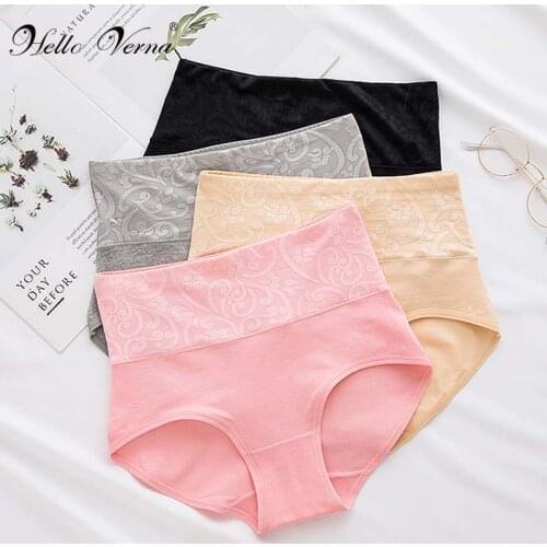 Cotton Womens Panties Embossed Rose Ladies Underwear Breathable Sexy Pantys High Waist Briefs Women Briefs Lingerie 7 Color