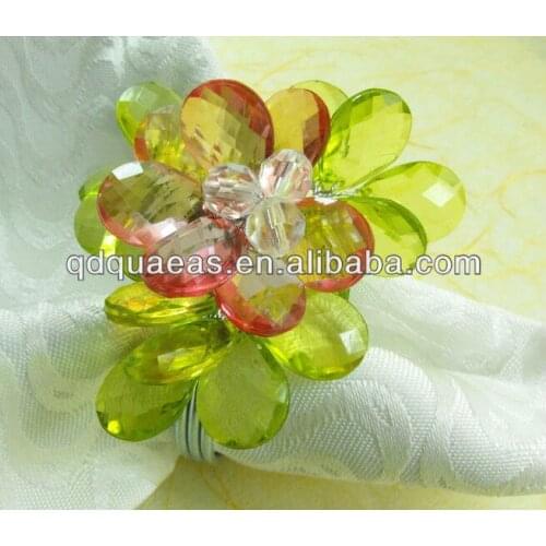 Acrylic napkin ring wedding party decoration napkin holder
