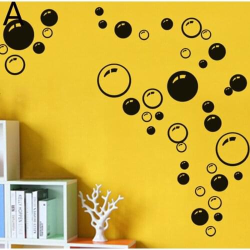 PVC Circle Wall Stickers Bubbles Wall Decals for Kids Room Home Decor Baby Nursery Room Bathroom Window Wall Sticker Wallpaper