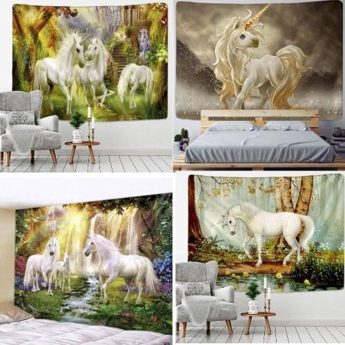 Pegasus Unicorn tapestry wall hanging pink tapestry hanging cloth wall decor indian decor tapestry wall hanging anime tapastry