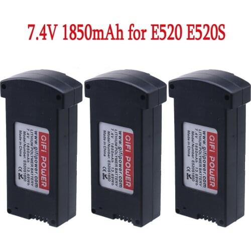 Original LiPo Battery For E520 E520S RC Drone Quadcopter Portable Durable Spare Parts 7.4V 1850MAH 25C Lithium Battery