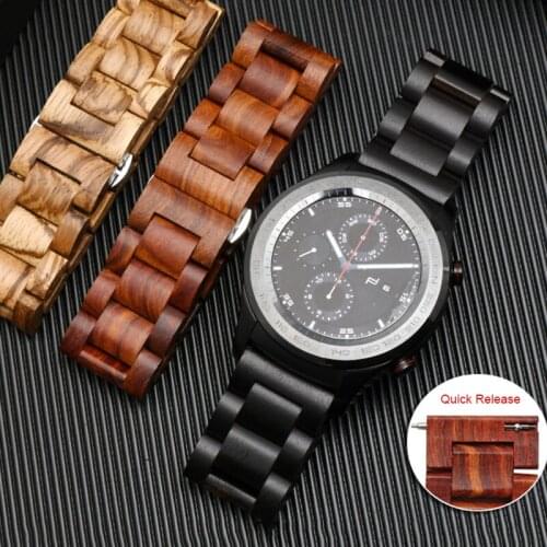 Wooden Straps For Huawei Watch GT 2 Pro/GT 2 46MM 2E Smart Bracelets 22MM Wristband For HONOR Magic 2/GS Pro Correa WatchBands