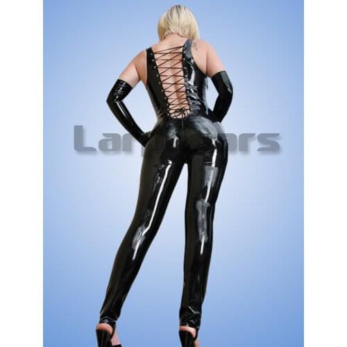 Sexy woman latex bodysuits rubber latex catsuit custom made