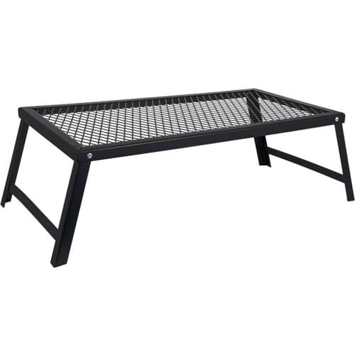 Net Folding Camping Table Waterproof Outdoor BBQ Backpacking Iron Desk Furniture Computer Portable Durable