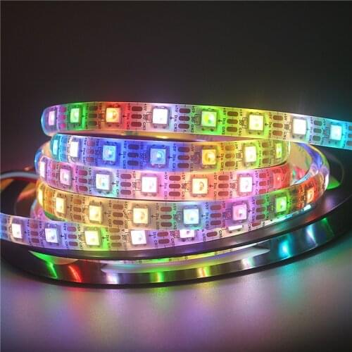 0.5m/1m/2m/3m/4m/5m 5V 4 in 1 SK6812 led strip RGB+W/WW 30/60/144 leds/m IP30/IP65/IP67 addressable ws2812b rgbw light tape