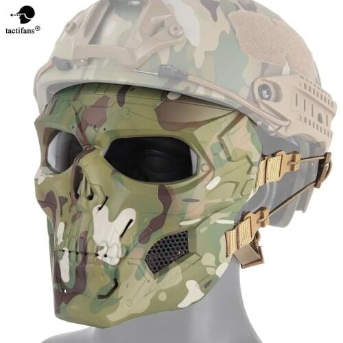Tactical Hunting Shooting Equipment Gears Cloths Skull Messengers Unisex Full Protective Mask Helmet Head-wear Accessories