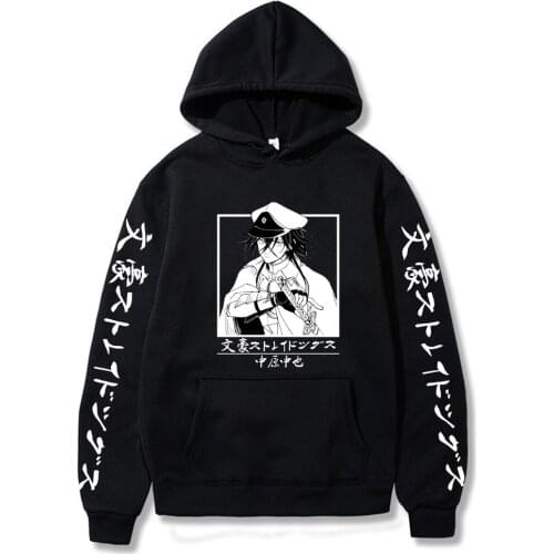 Bungo Stray Dogs Nakahara Chuuya Hoodie Mens and Womens Streetwear Anime Sweatshirt Hoodie