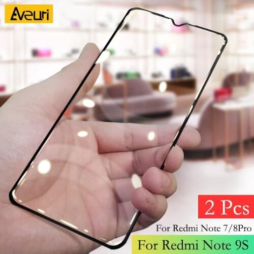 2Pcs/Lot 9D Full Cover Tempered Glass For Xiaomi Redmi Note 8T 5 7 8 Pro 9s 9 Pro Max HD Screen Protector For Redmi 7A 8A Glass