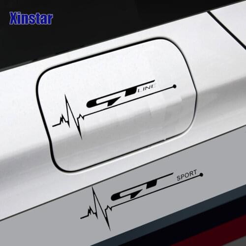 1pc GT car tank cap sticker For kia rioxline sportage R Stinger Venga ceed soul rio sorento soul picanto morning stonic