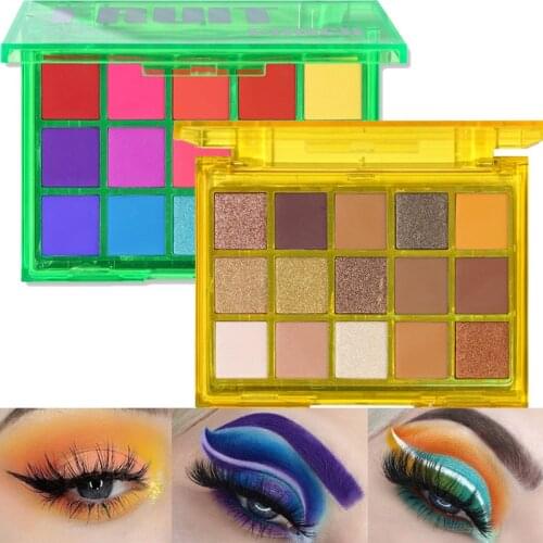 15 Color Matte Nude Eyeshadow Palette Long-lasting Natural Shimmer Highlighter Eye Shadow Palette Waterproof Makeup Palette