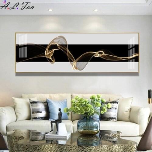 Abstract Luxury Ribbon Canvas Painting Posters and Prints Nordic Wall Art Pictures for Living Room Bedroom Modern Home Decor