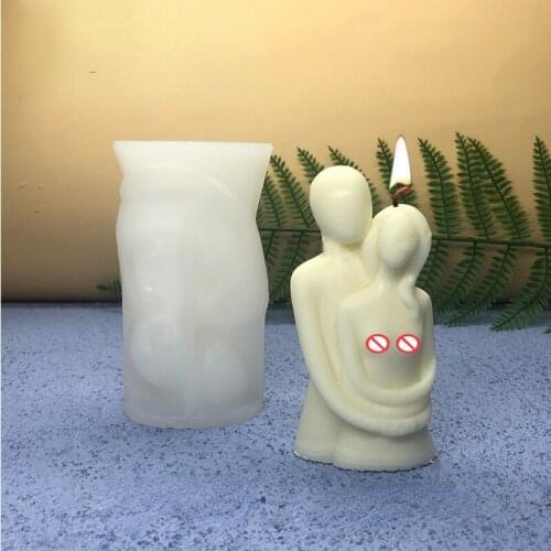 Abstract Style Sweetheart Candle Silicone Mold for DIY Handmade Aromatherapy Ornaments Handicrafts Soap Mold