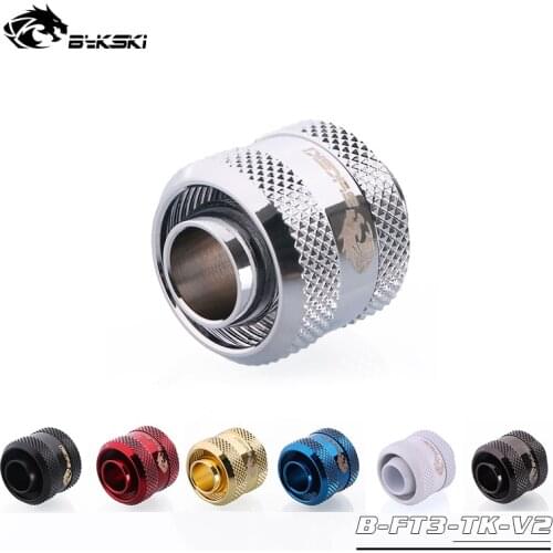 Bykski Inside Diameter 10mm + Outside Diameter 16mm Pipes 3/8''ID + 5/8"OD Soft Tube Fitting Hand Connector Fitting G1/4