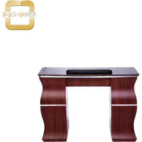 Doshower wooden furniture designs of manicure table with beauty salon equipment
