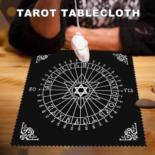 Flannel Tarot Card Tablecloth Divination Altar Cloth Fortune Astrology Oracle Card Mat Board Game