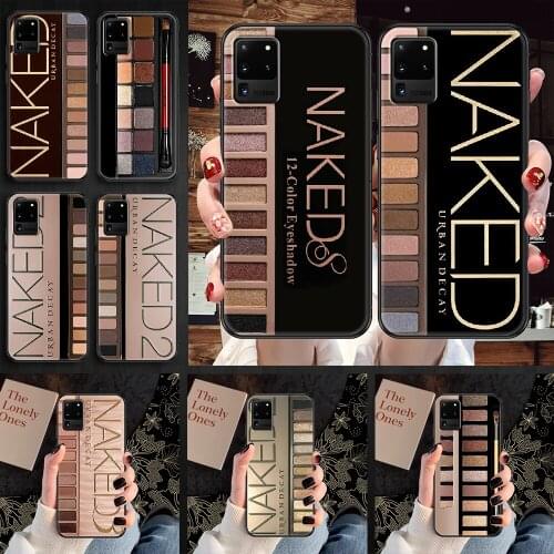 Naked Palette fashion Makeup Phone case For Samsung Galaxy Note 4 8 9 10 20 S8 S9 S10 S10E S20 Plus UITRA Ultra black luxury