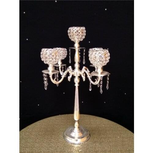 Crystal Candle holders Wedding Candelabra Table Center pieces10 pcs/lot