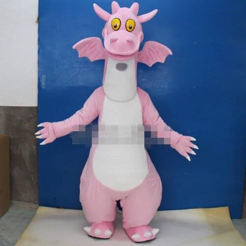 Pink Dinosaur Mascot Costume Suit Cosplay Party Fancy Dress Outfits Advertising Promotion Carnival Halloween Xmas Adults Parade