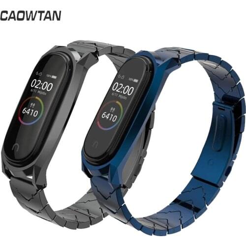 Stainless steel For Mi band 5 Strap Metal Bracelet for Xiaomi Mi Band 4 Strap MiBand 6 Wrist Wristband correa de metal miband6