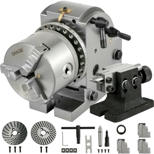 Mophorn 4 '' / 100MM Dividing Head for BS-0 Mill
