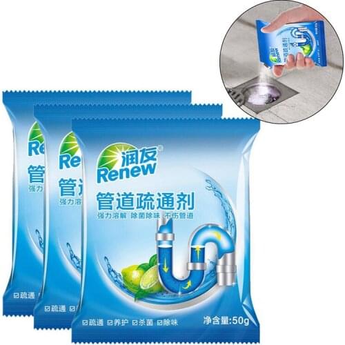 New Powerful Pipe Dredging Agent Powerful Sink Drain Cleaner For Kitchen Sewer Toilet Brush Closestool Clogging Cleaning Tools