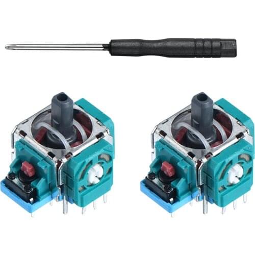 2pcs New ALPS Original 3D Rocker Joystick Module Thumb Stick+Tool for PS4/Slim/Pro/PS5 Dualsense Controller