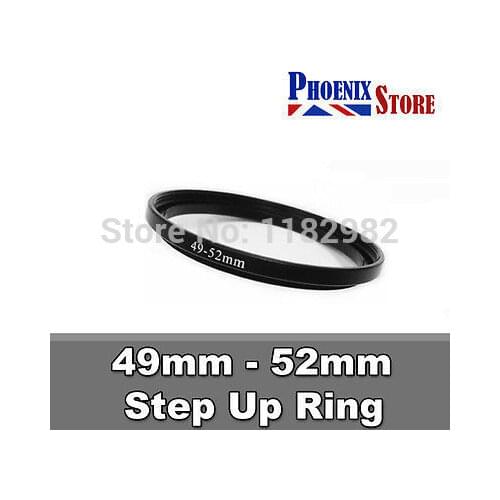 Lens Filter Adapter ring 49mm-52mm 49-52 mm 49 to 52 Step Up Filter Ring Stepping Adapter Adaptor Black